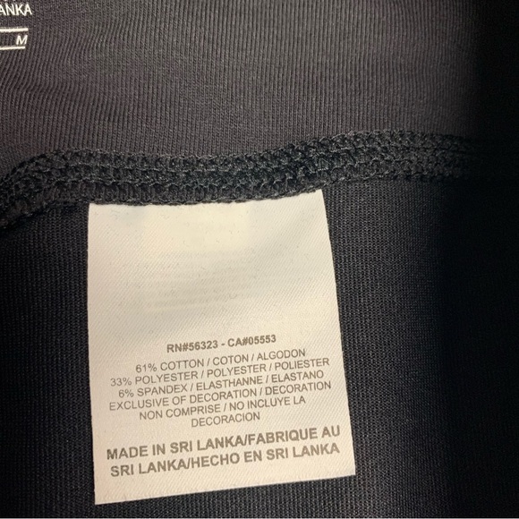 Nike Dri-fit black athletic pants size M white swoosh on front - Picture 3 of 8